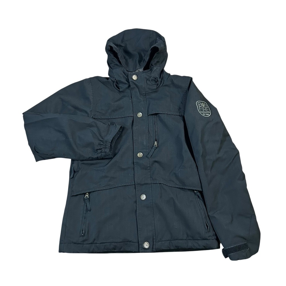 Bonfire Gold 15K 10K Tuffdry Women's Jacket Fleece‎ Lined Black Size Small